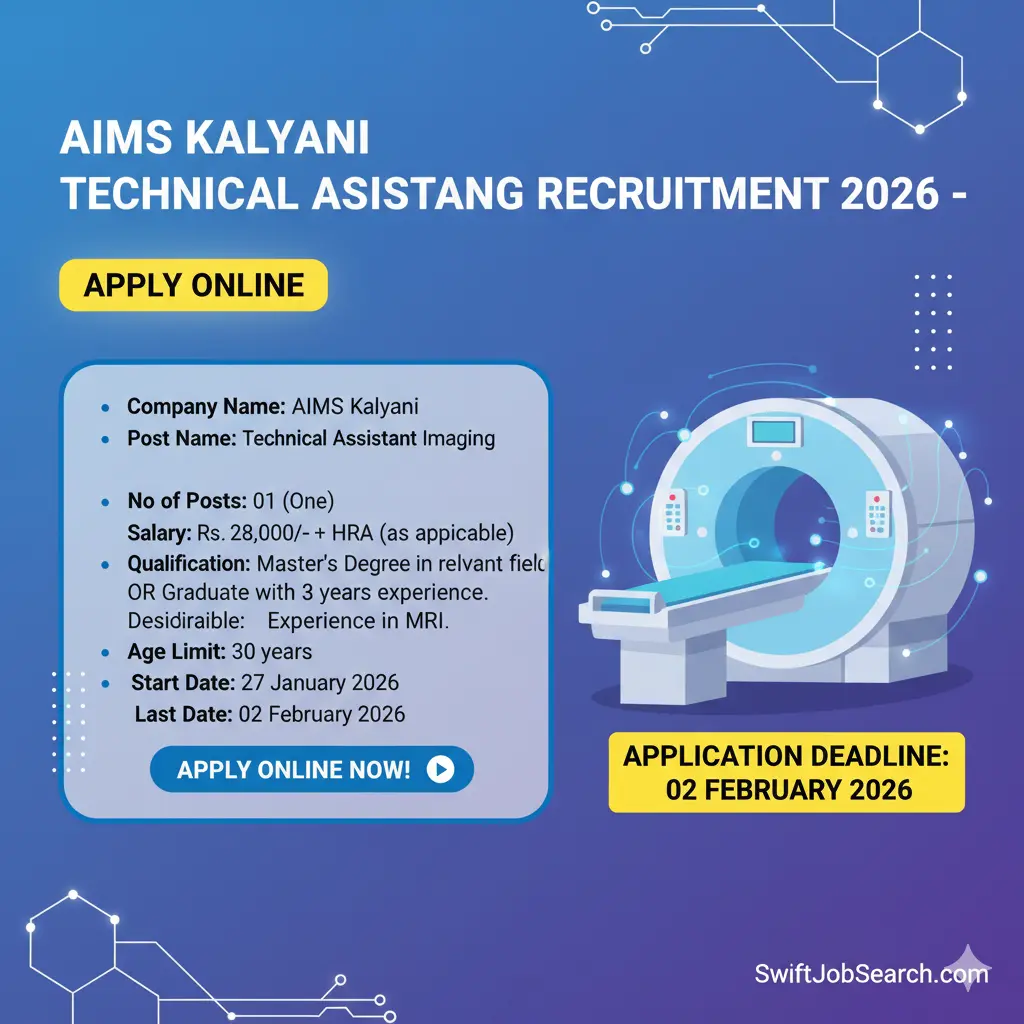 AIIMS Kalyani Technical Assistant Imaging Recruitment 2026 - Apply Online