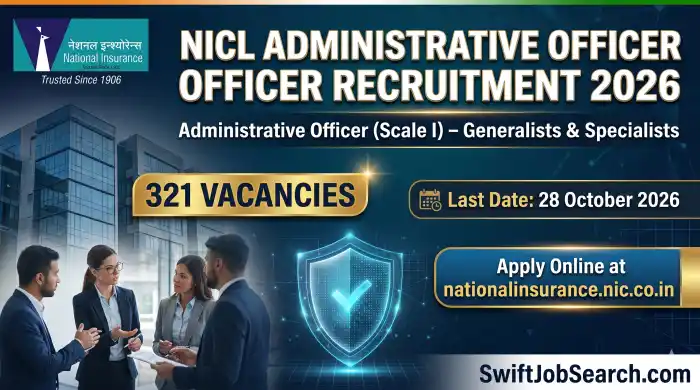 NICL Administrative Officer Recruitment 2026 – Apply Online for 321 AO Scale I Posts